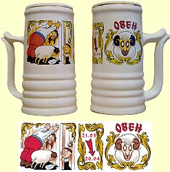 Beer mug tower 'Zodiac Ukraine' N08 Aries