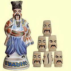 Bottle set 'Cossack' with music (incl. 7 items)